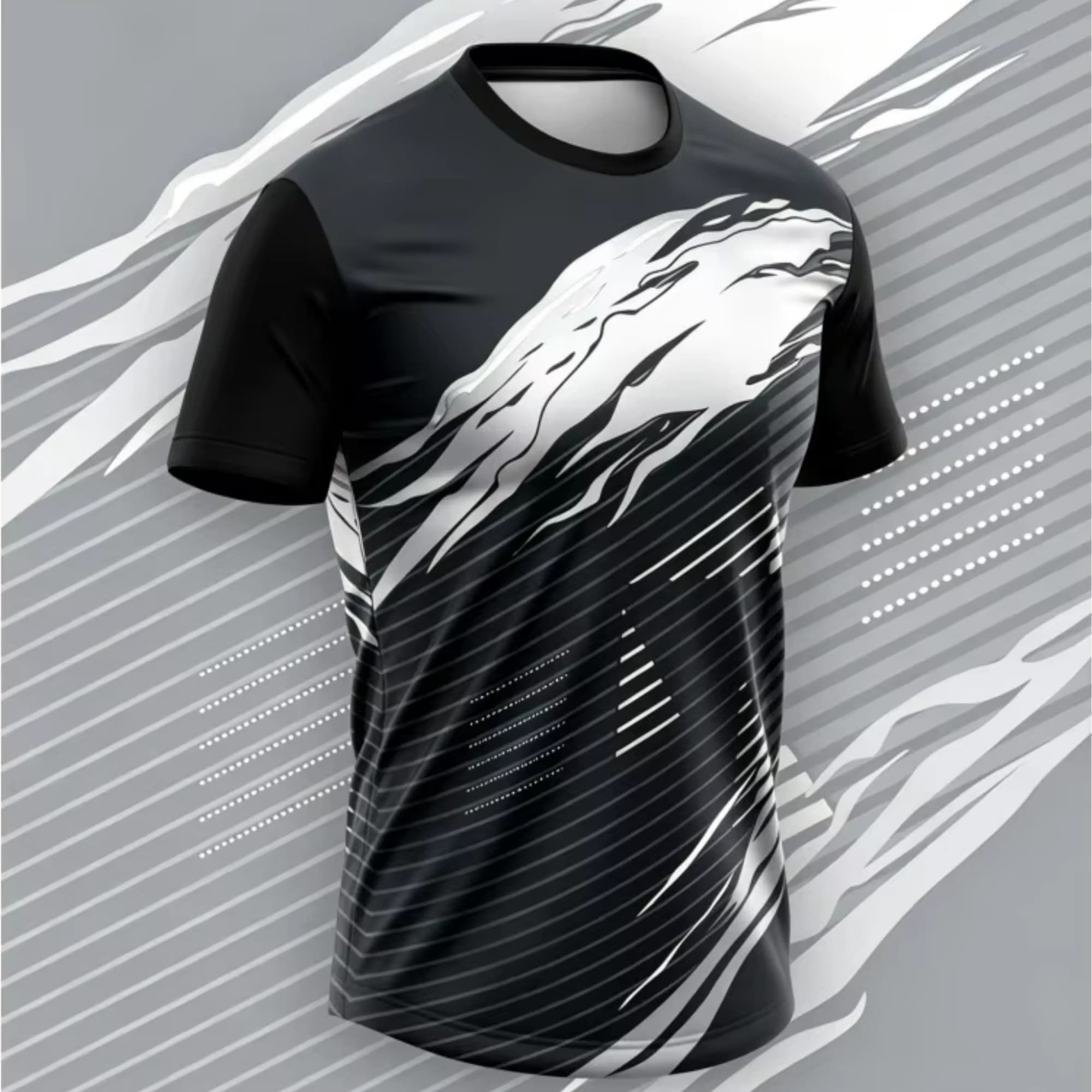 Simple Fashion 3D Print Gym T- - Badminton Aesthetic ulasan dan harga